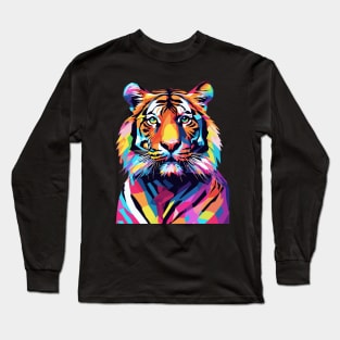 Tiger Pop Art Long Sleeve T-Shirt